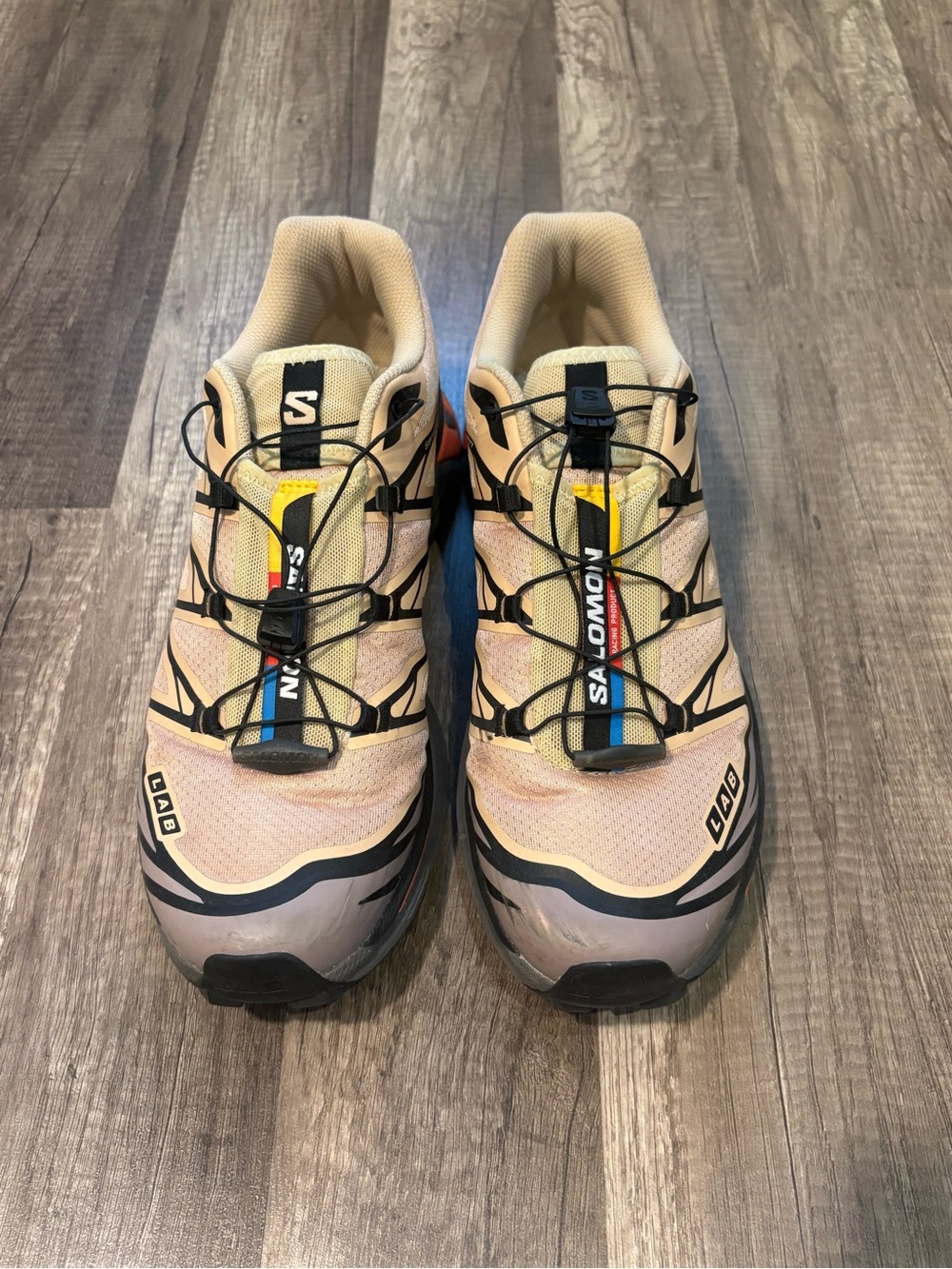 Salomon XT-6 M US 9.5 Beige Trail Sneakers